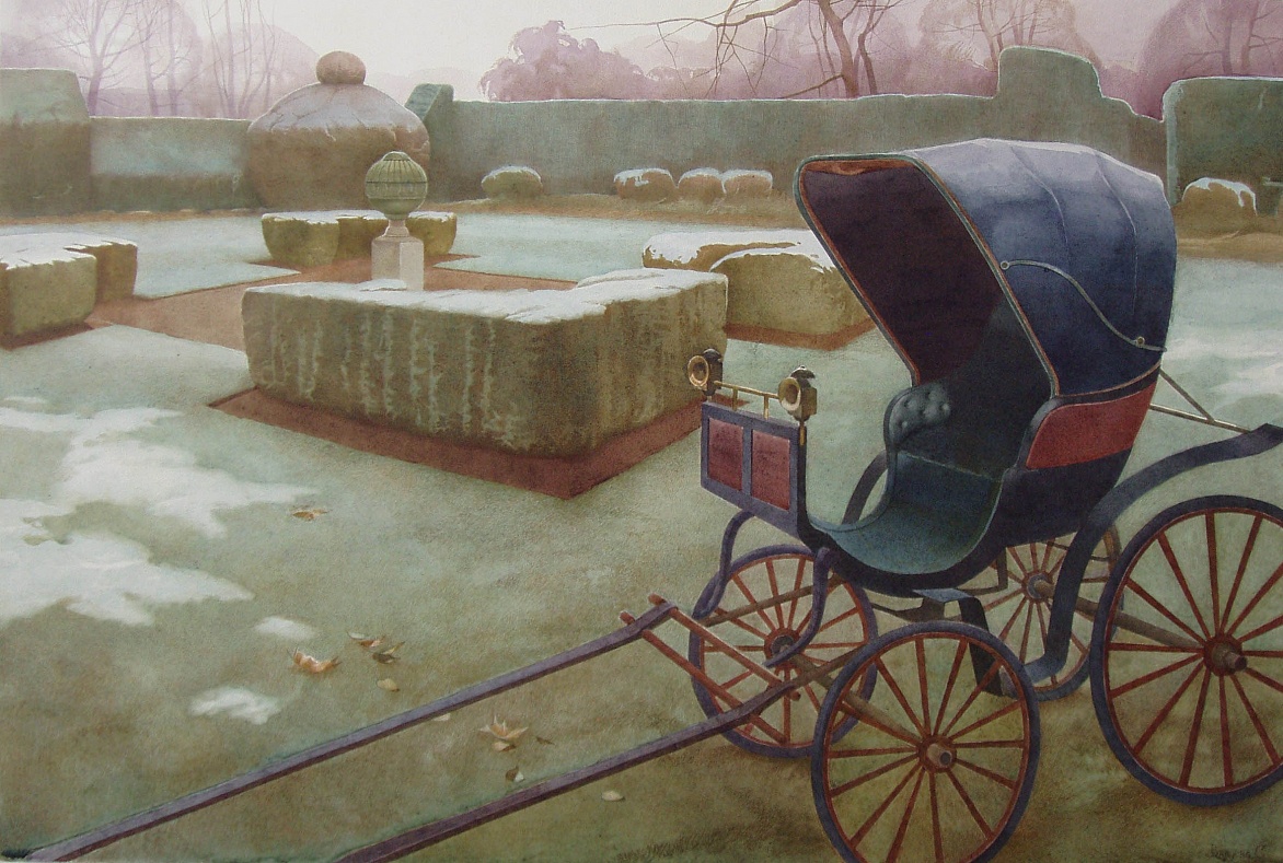 Первый снег - 40х62см. акварель, бумага, 2007  |  The first snow, watercolor, paper