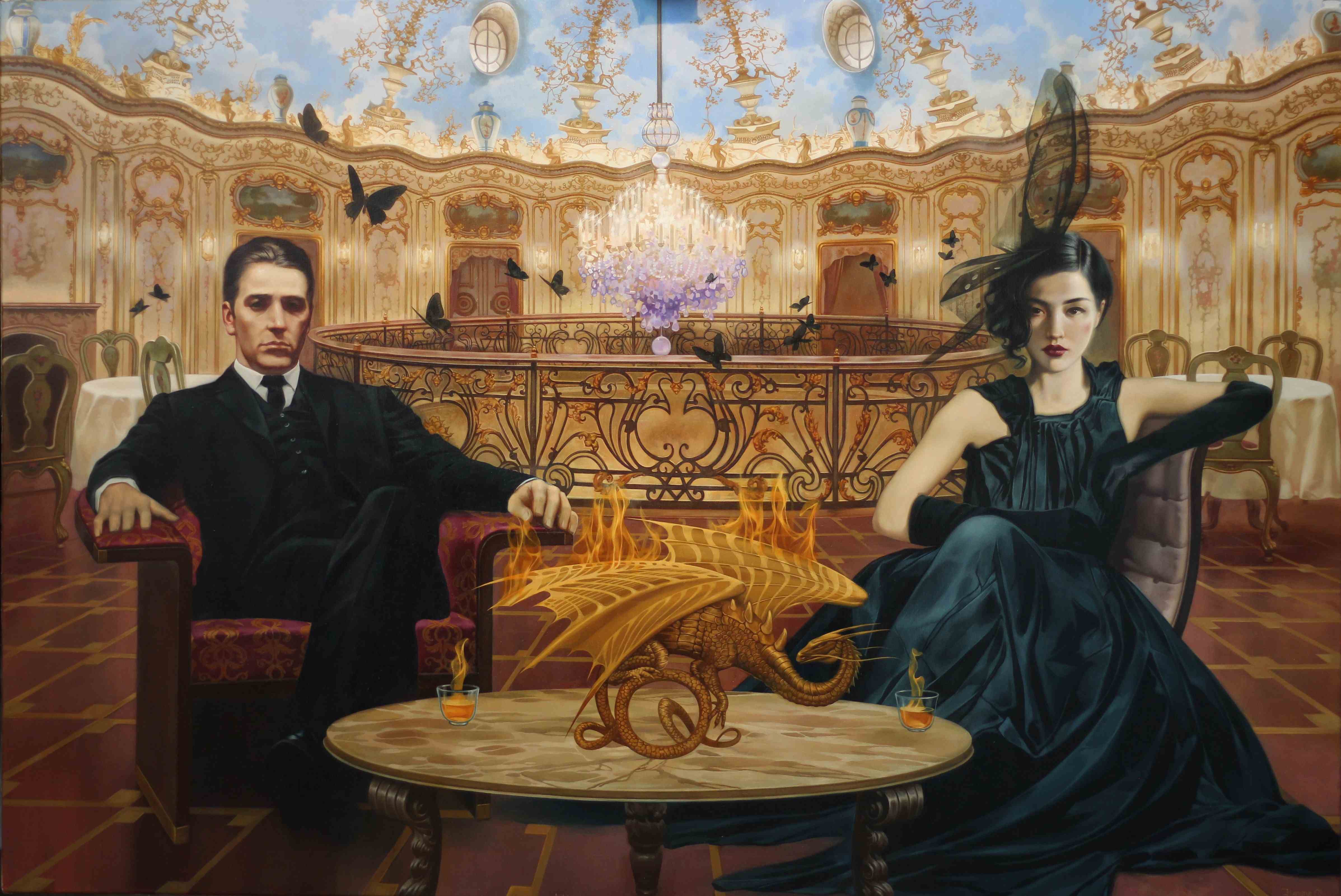 Королевский ужин 100х150 см. х.м. 2016 | Royal Dinner 100х150, 2016