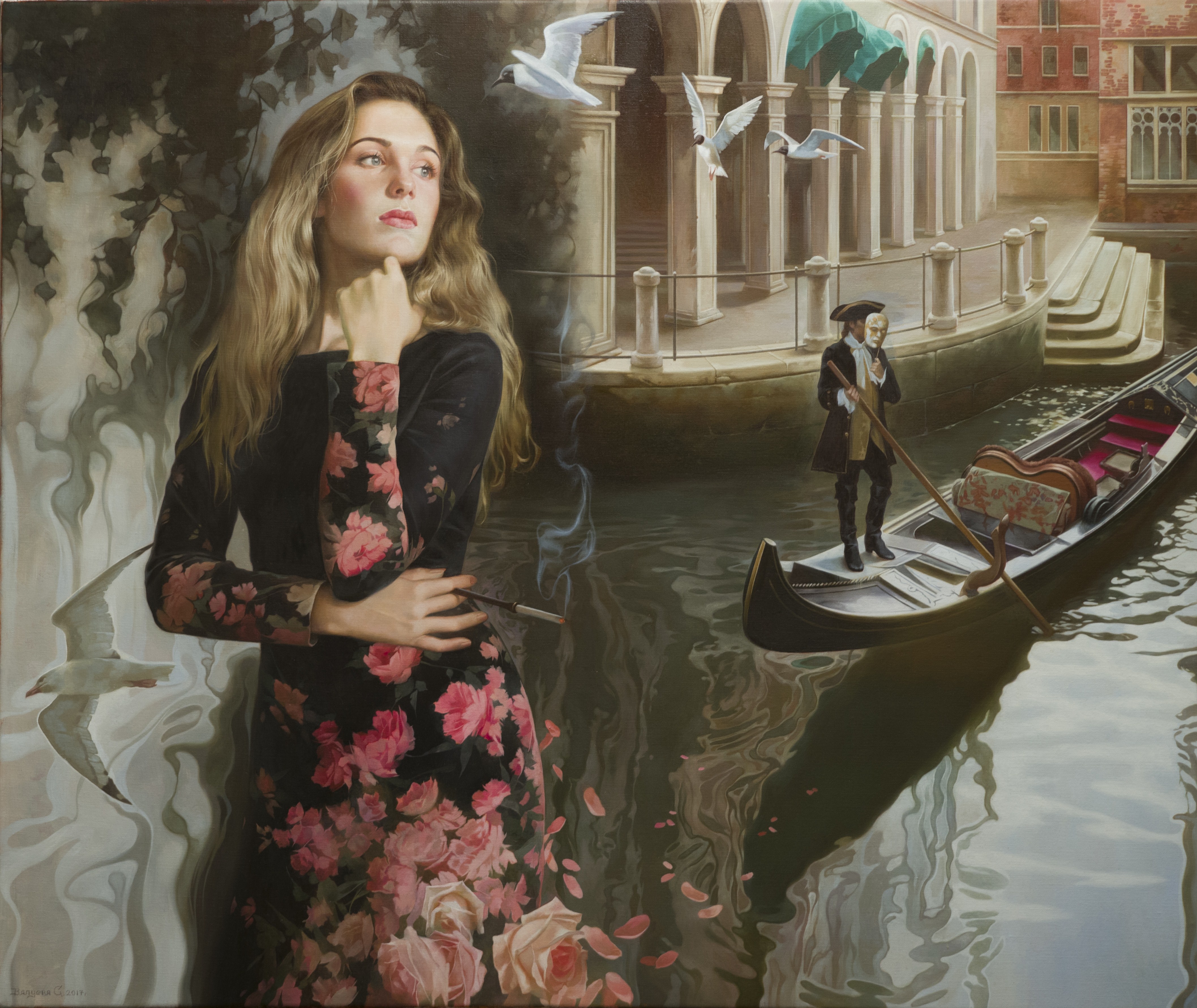 Летейский мотив - 80х90см х.м. 2017  | Spain, Valencia-4 80x90