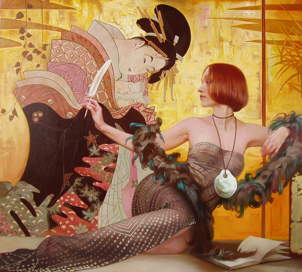 Поэтессы - 90х100 х.м., 2007 |  Poetesses 90х100 х.м., 2007