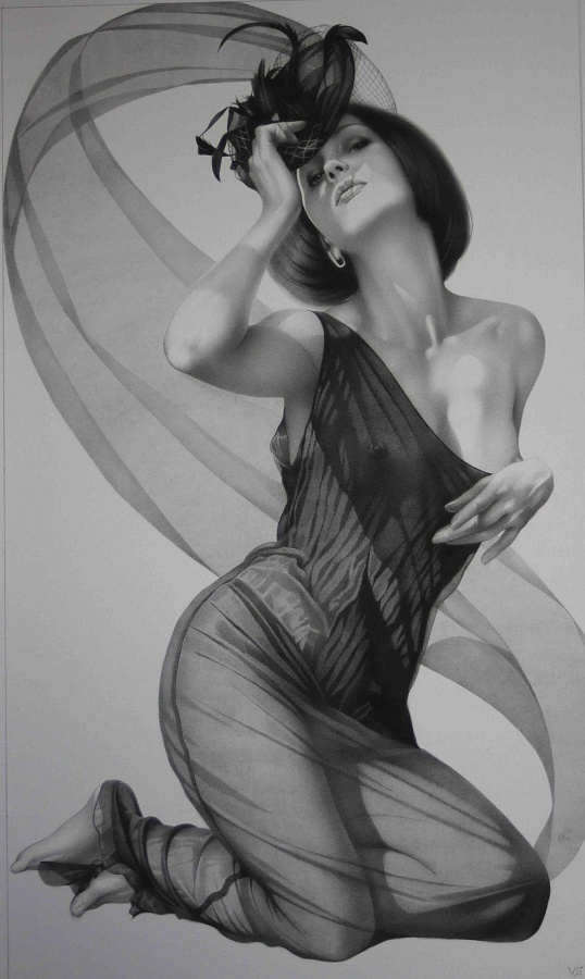 Соблазн 62х36,5 акварель, 2015 |  Temptation, watercolor