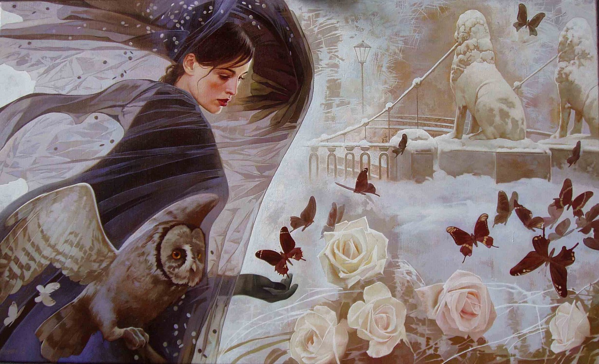 Зимняя ночь 60х100, 2009 |  Winter night 60х100, 2009