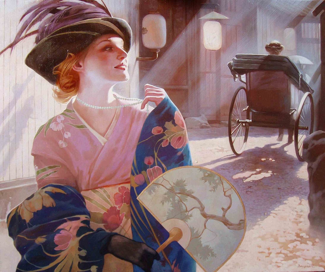 Гостья - 51х61 х.м., 2003  |  Guest 51х61 х.м., 2003