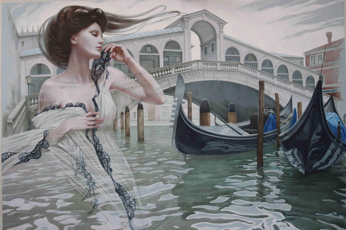 Воды Венеции-2 акварель | Waters of Venice - 2, watercolor